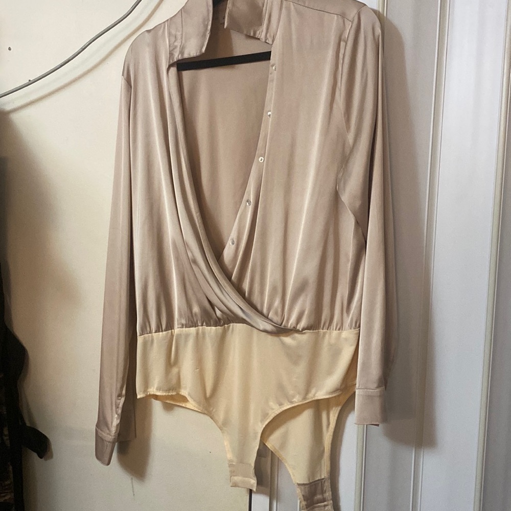 Fashion nova satin bodysuit